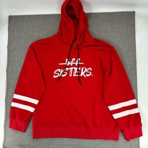Bff Sisters Red Sweater Hooded Long Sleeve XXL Brand New